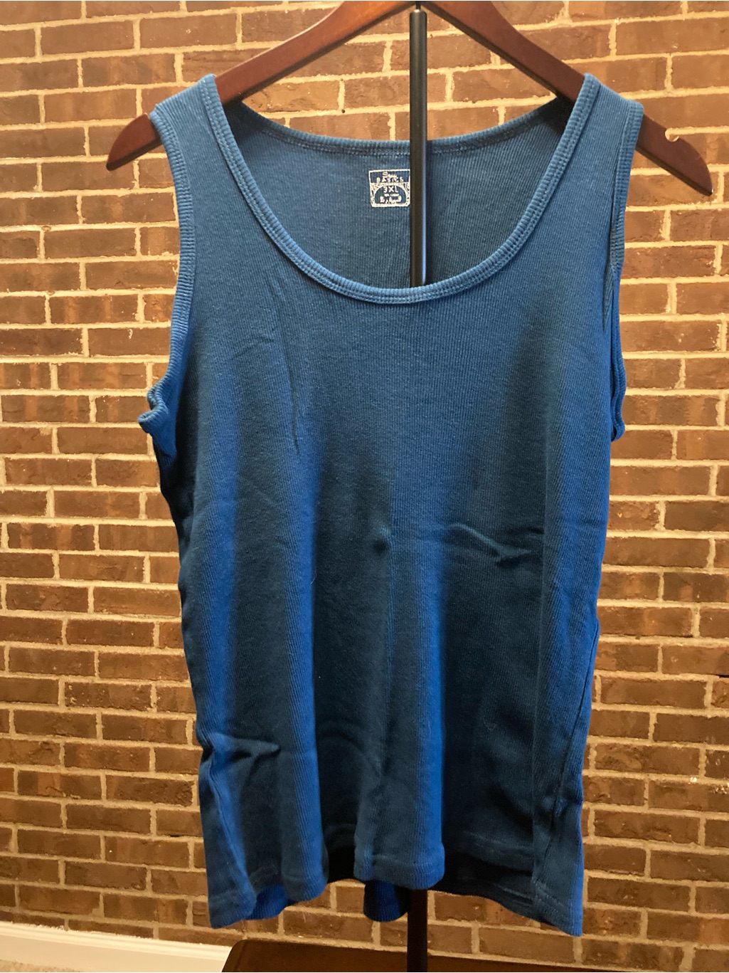 Dark Blue Scoop Neck Women's Tank Top - Soft Everyday Essential